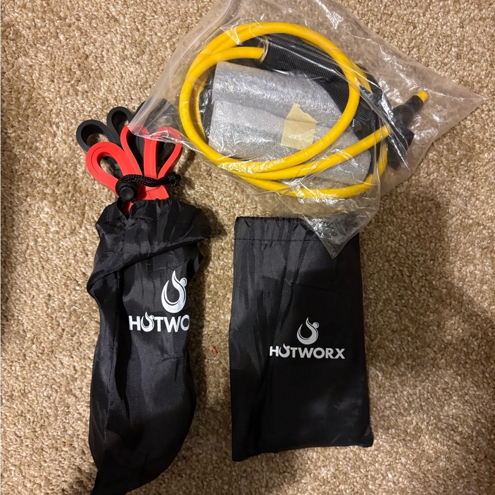 HOTWORX Black and Red Resistance Bands